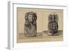 T.1596 Statue of an Aztec Priestess, Front and Back View, from Vol I of 'Researches Concerning…-Friedrich Alexander, Baron Von Humboldt-Framed Giclee Print