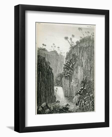 T.1597 Cascade of Regla, Near Mexico, from Vol I of 'Researches Concerning the Institutions and…-Friedrich Alexander, Baron Von Humboldt-Framed Giclee Print