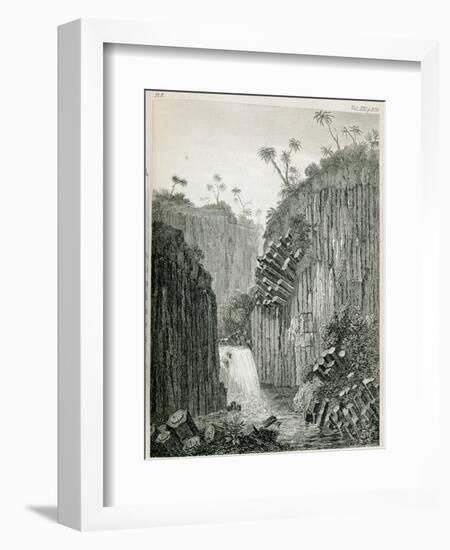 T.1597 Cascade of Regla, Near Mexico, from Vol I of 'Researches Concerning the Institutions and…-Friedrich Alexander, Baron Von Humboldt-Framed Giclee Print