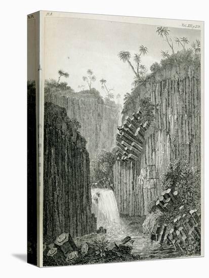 T.1597 Cascade of Regla, Near Mexico, from Vol I of 'Researches Concerning the Institutions and…-Friedrich Alexander, Baron Von Humboldt-Stretched Canvas