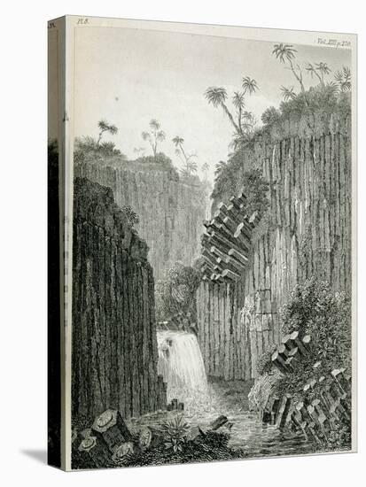 T.1597 Cascade of Regla, Near Mexico, from Vol I of 'Researches Concerning the Institutions and…-Friedrich Alexander, Baron Von Humboldt-Stretched Canvas