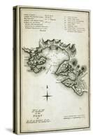 T.1598 Plan of the Port of Acapulco, Engraved by W. Lowry, from 'Plates to Alexander De…-Friedrich Alexander, Baron Von Humboldt-Stretched Canvas