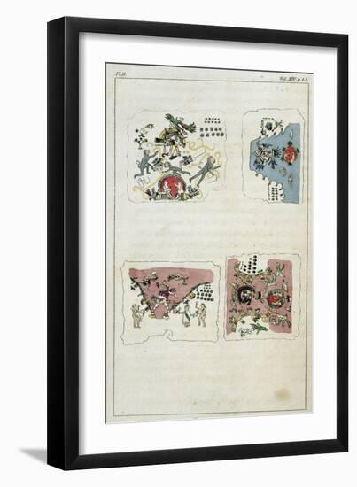 T.1601 Epochs of Nature According to the Aztech (Sic.) Mythology, from Vol II of 'Researches…-Friedrich Alexander, Baron Von Humboldt-Framed Giclee Print