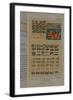 T.1605 Fragments of a Hieroglyphical Manuscript at Dresden, from Vol II of 'Researches Concerning…-Friedrich Alexander, Baron Von Humboldt-Framed Giclee Print