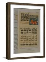 T.1605 Fragments of a Hieroglyphical Manuscript at Dresden, from Vol II of 'Researches Concerning…-Friedrich Alexander, Baron Von Humboldt-Framed Giclee Print