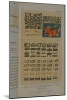T.1605 Fragments of a Hieroglyphical Manuscript at Dresden, from Vol II of 'Researches Concerning…-Friedrich Alexander, Baron Von Humboldt-Mounted Giclee Print