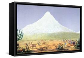 T.1607 Chimborazo, from 'Views of Nature', Pub. C.1850-Friedrich Alexander, Baron Von Humboldt-Framed Stretched Canvas