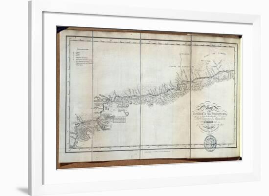 T.1608 Map of the Course of the Oroonoko from the Mouth of the Rio Sinaruco to Angostura, from…-Friedrich Alexander, Baron Von Humboldt-Framed Giclee Print