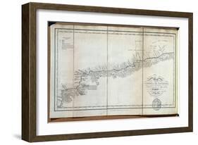 T.1608 Map of the Course of the Oroonoko from the Mouth of the Rio Sinaruco to Angostura, from…-Friedrich Alexander, Baron Von Humboldt-Framed Giclee Print