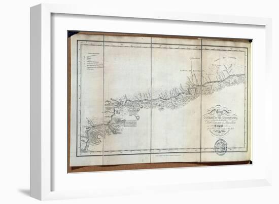 T.1608 Map of the Course of the Oroonoko from the Mouth of the Rio Sinaruco to Angostura, from…-Friedrich Alexander, Baron Von Humboldt-Framed Giclee Print