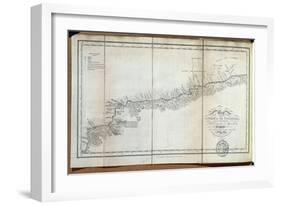 T.1608 Map of the Course of the Oroonoko from the Mouth of the Rio Sinaruco to Angostura, from…-Friedrich Alexander, Baron Von Humboldt-Framed Giclee Print