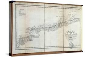 T.1608 Map of the Course of the Oroonoko from the Mouth of the Rio Sinaruco to Angostura, from…-Friedrich Alexander, Baron Von Humboldt-Stretched Canvas