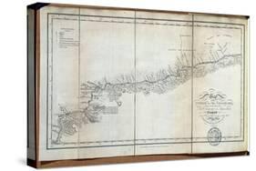 T.1608 Map of the Course of the Oroonoko from the Mouth of the Rio Sinaruco to Angostura, from…-Friedrich Alexander, Baron Von Humboldt-Stretched Canvas
