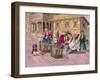 T.959 Newar Women Making Thread with the Instrument Called a Chirkaha, Nepal, 1854-Dr. Henry Ambrose Oldfield-Framed Giclee Print