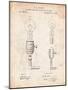 T. A. Edison Light Bulb and Holder Patent Art-Cole Borders-Mounted Art Print