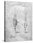 T. A. Edison Light Bulb and Holder Patent Art-Cole Borders-Stretched Canvas