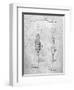 T. A. Edison Light Bulb and Holder Patent Art-Cole Borders-Framed Art Print