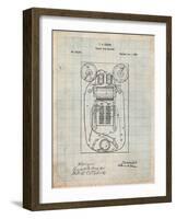 T. A. Edison Vote Recorder Patent-Cole Borders-Framed Art Print