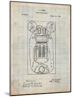 T. A. Edison Vote Recorder Patent-Cole Borders-Mounted Art Print