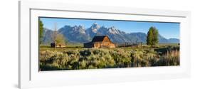 T. A. Moulton Barn in field, Mormon Row, Grand Teton National Park, Wyoming, USA-null-Framed Photographic Print