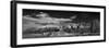 T A Moulton Barn Panorama BW-Steve Gadomski-Framed Photographic Print