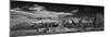 T A Moulton Barn Panorama BW-Steve Gadomski-Mounted Photographic Print