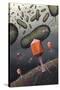 T-bacteriophages Attacking E. Coli-Richard Bizley-Stretched Canvas
