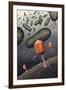 T-bacteriophages Attacking E. Coli-Richard Bizley-Framed Photographic Print