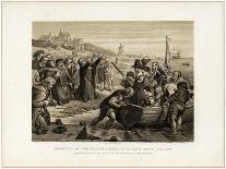 Departure of the Pilgrim Fathers from Delft Haven, July 1620-T Bauer-Giclee Print