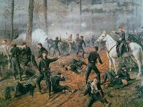 Captain Hickenlooper's Battery in the Hornet's Nest at the Battle of Shiloh, April 1862-T. C. Lindsay-Giclee Print