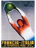 Francia-Italia Football, 1935-T^ Corbella-Giclee Print