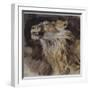 T? de lion rugissant-Eugene Delacroix-Framed Premium Giclee Print