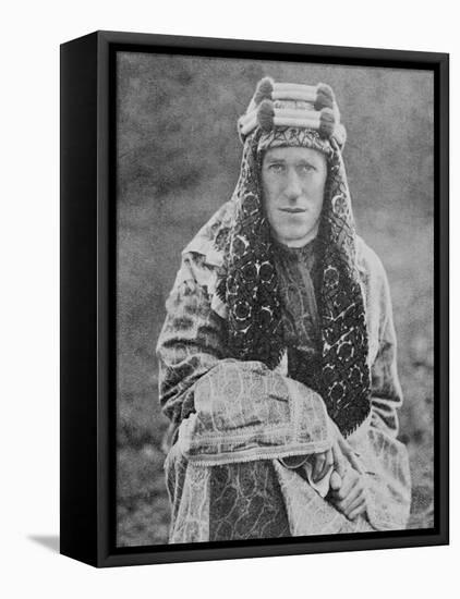 T E Lawrence (Lawrence of Arabia) in Arab Dress-null-Framed Stretched Canvas