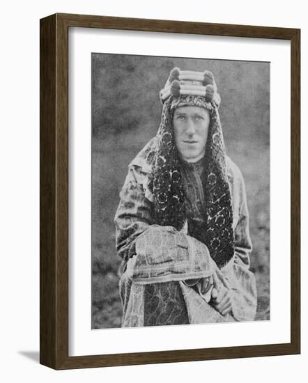 T E Lawrence (Lawrence of Arabia) in Arab Dress-null-Framed Photographic Print