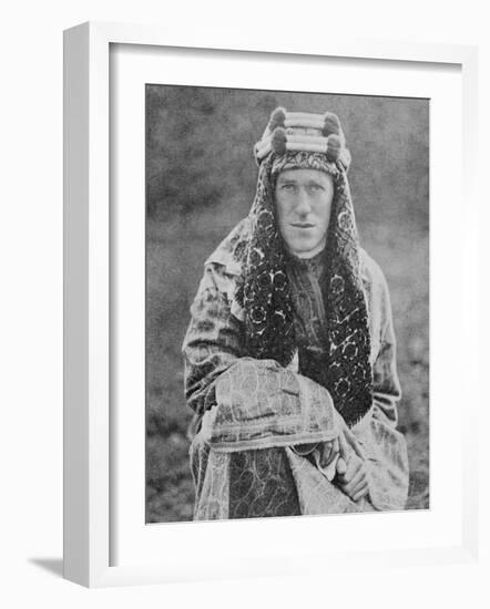 T E Lawrence (Lawrence of Arabia) in Arab Dress-null-Framed Photographic Print