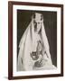 T E Lawrence (Lawrence of Arabia) in Desert Robes-null-Framed Photographic Print