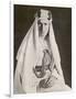 T E Lawrence (Lawrence of Arabia) in Desert Robes-null-Framed Photographic Print