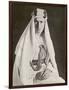 T E Lawrence (Lawrence of Arabia) in Desert Robes-null-Framed Photographic Print