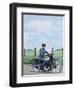 T E Lawrence on His Motorcyle-John Keay-Framed Giclee Print