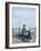 T E Lawrence on His Motorcyle-John Keay-Framed Giclee Print