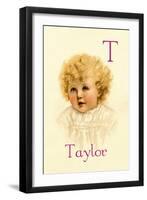 T for Taylor-Ida Waugh-Framed Art Print