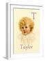 T for Taylor-Ida Waugh-Framed Art Print