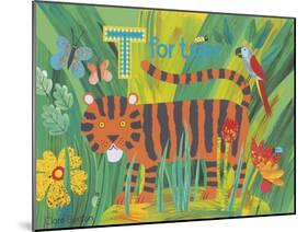 T for Tiger-Clare Beaton-Mounted Giclee Print