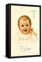 T for Tyler-Ida Waugh-Framed Stretched Canvas