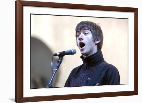 T in the Park' July 2007 Arctic Monkeys Perform on the Main Stage of T in the Park-null-Framed Photographic Print