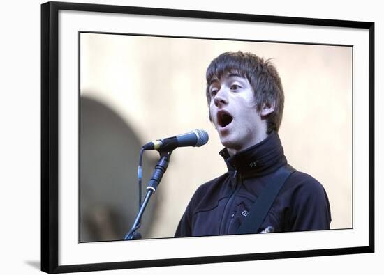 T in the Park' July 2007 Arctic Monkeys Perform on the Main Stage of T in the Park-null-Framed Photographic Print