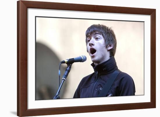 T in the Park' July 2007 Arctic Monkeys Perform on the Main Stage of T in the Park-null-Framed Photographic Print