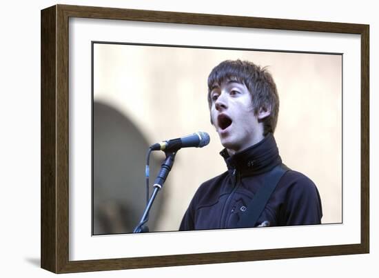 T in the Park' July 2007 Arctic Monkeys Perform on the Main Stage of T in the Park-null-Framed Photographic Print