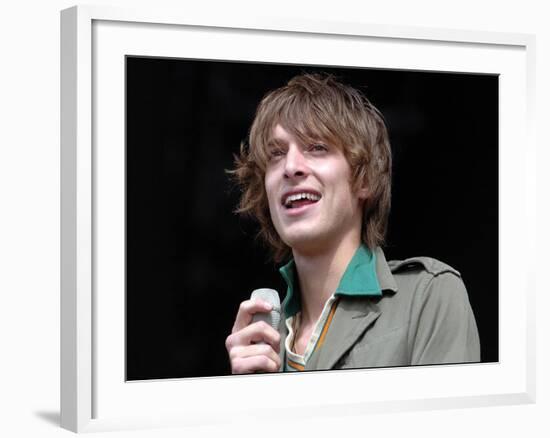 T in the Park' July 2007 Paulo Nutini Wows the Crowd on the Main Stage-null-Framed Photographic Print