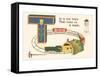 T is a Toy Train-null-Framed Stretched Canvas